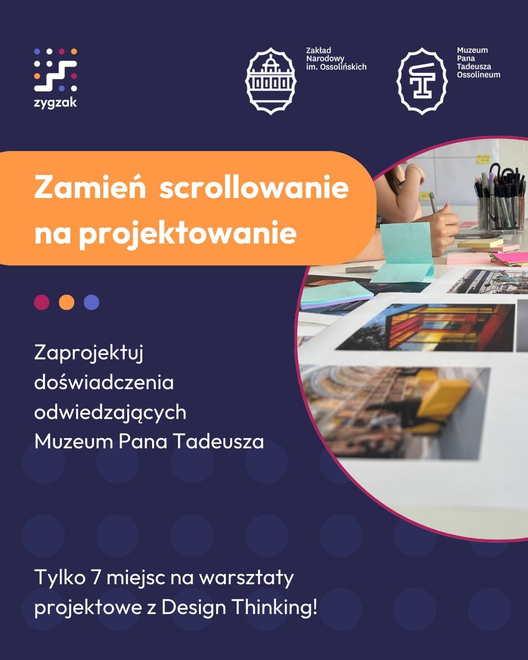 📈 Czy Twoje CV potrzebuje upgrade'u?

Zapracuj na coś, co wyr&oacute;żni Cię na studiach i w pierwszej pracy:

✨ Realny projekt dla prestiżowej instytucji kultury
✨ Certyfikat Design Thinking (metoda z Google, Apple, Netflix)
✨ Portfolio z konkretny