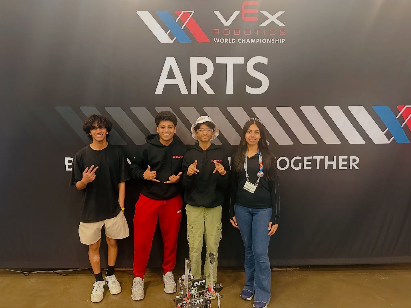 Team 3457F &ndash; VEX Worlds 2025
With an impressive 8-1-1 record, Team 3457F climbed to 13th place in the Arts Division and advanced to the elimination rounds. Their performance, consistency, and engineering skills made them one of the top teams to