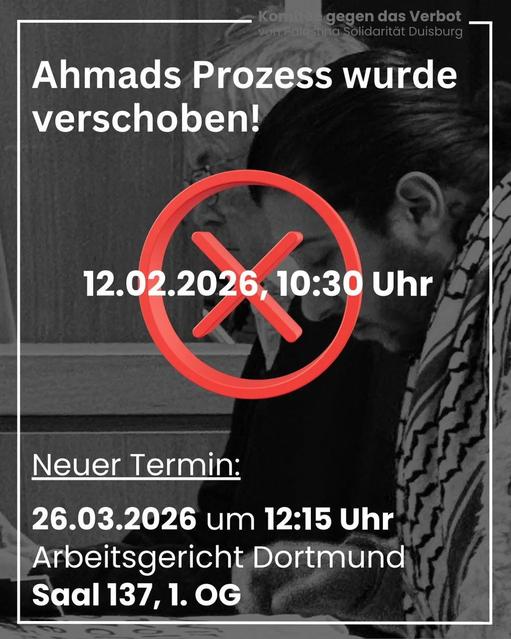 Verhandlung zu Ahmads Berufsverbot