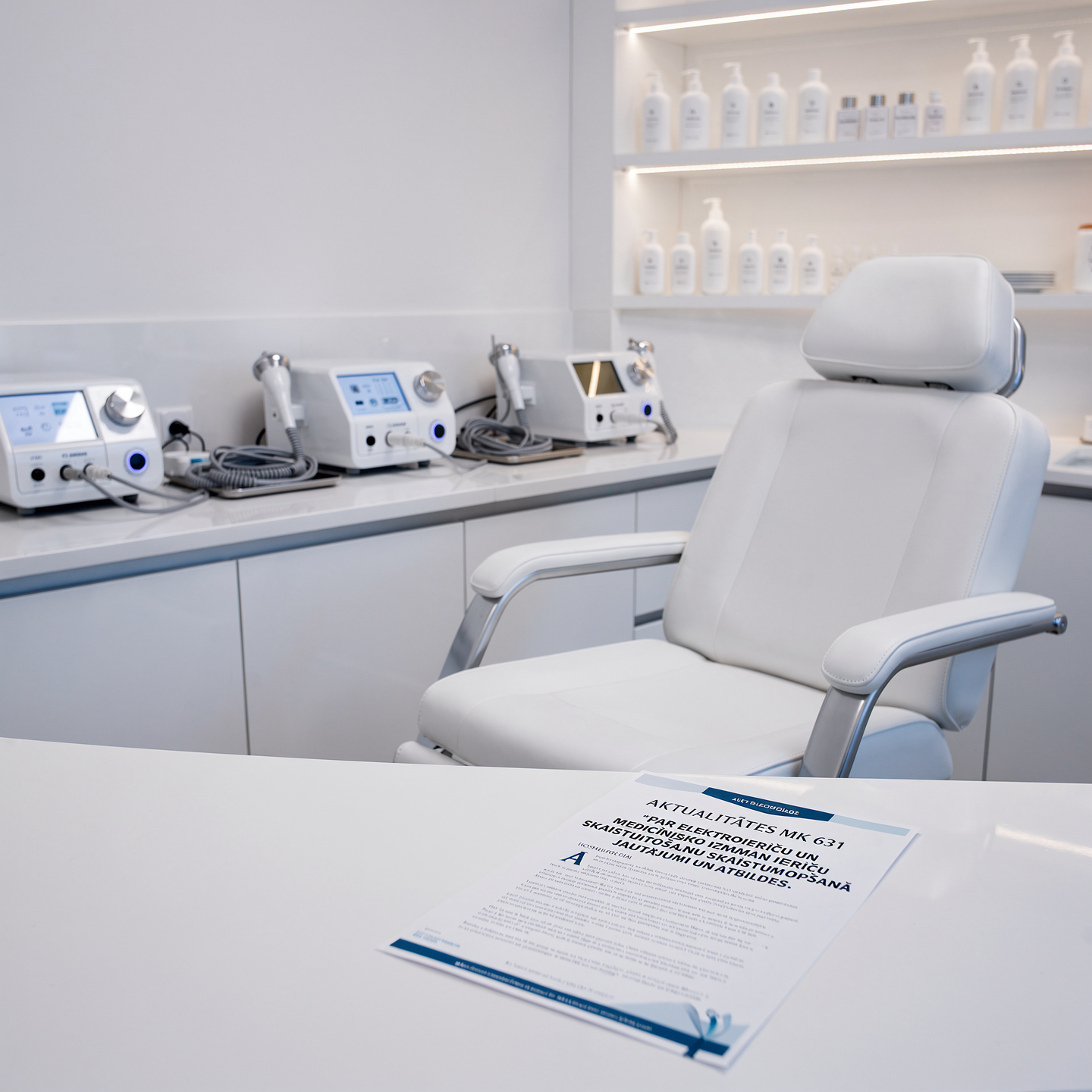 AKTUALITĀTES MK 631 "PAR ELEKTROIERĪČU UN MEDICĪNISKO IERĪČU IZMANTOŠANU SKAISTUMKOPŠANĀ UN KOSMETOLOĢIJĀ". JAUTĀJUMI UN ATBILDES.