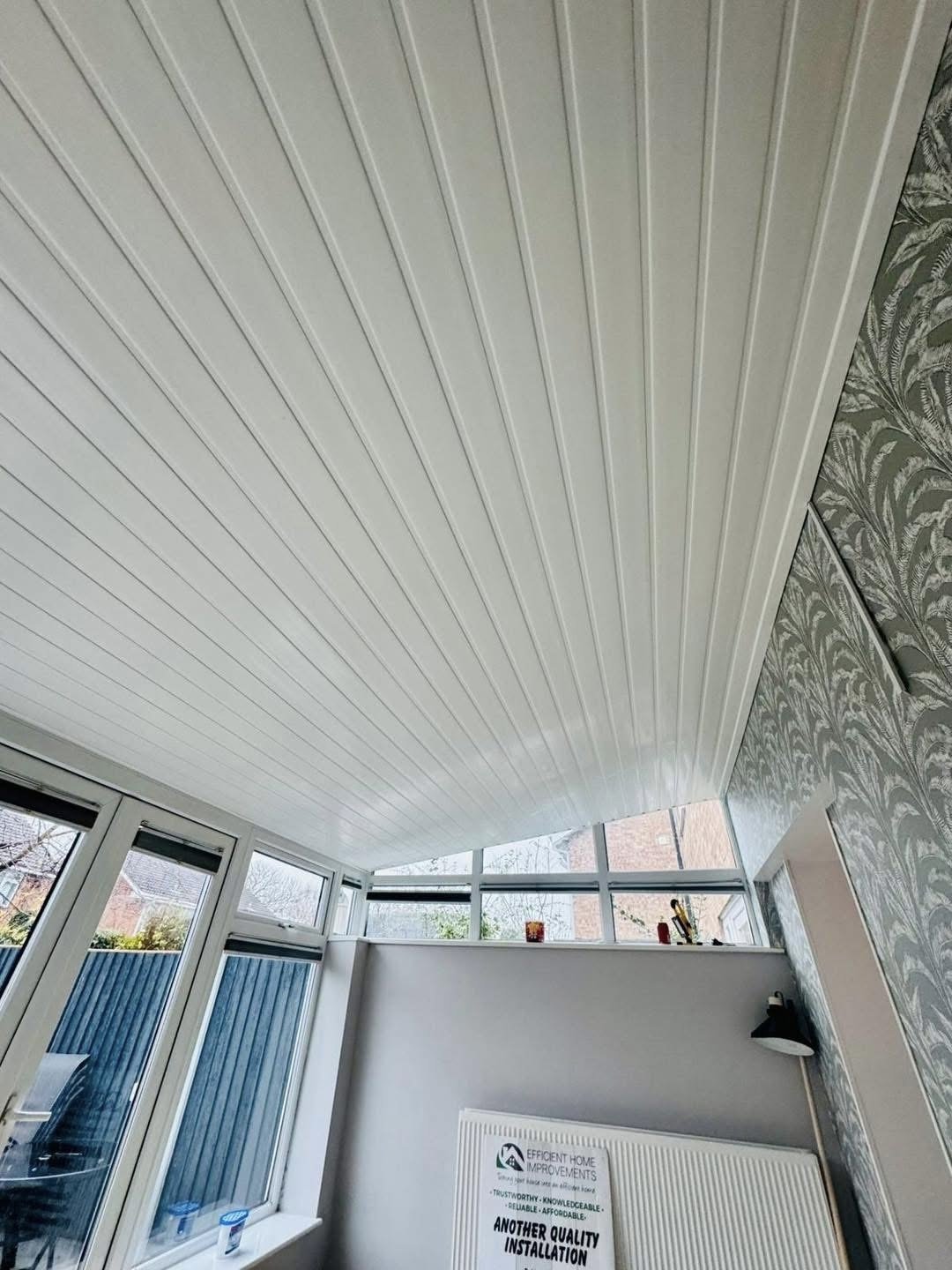 CONSERVATORY INSULATED CEILING INSTALLATION 