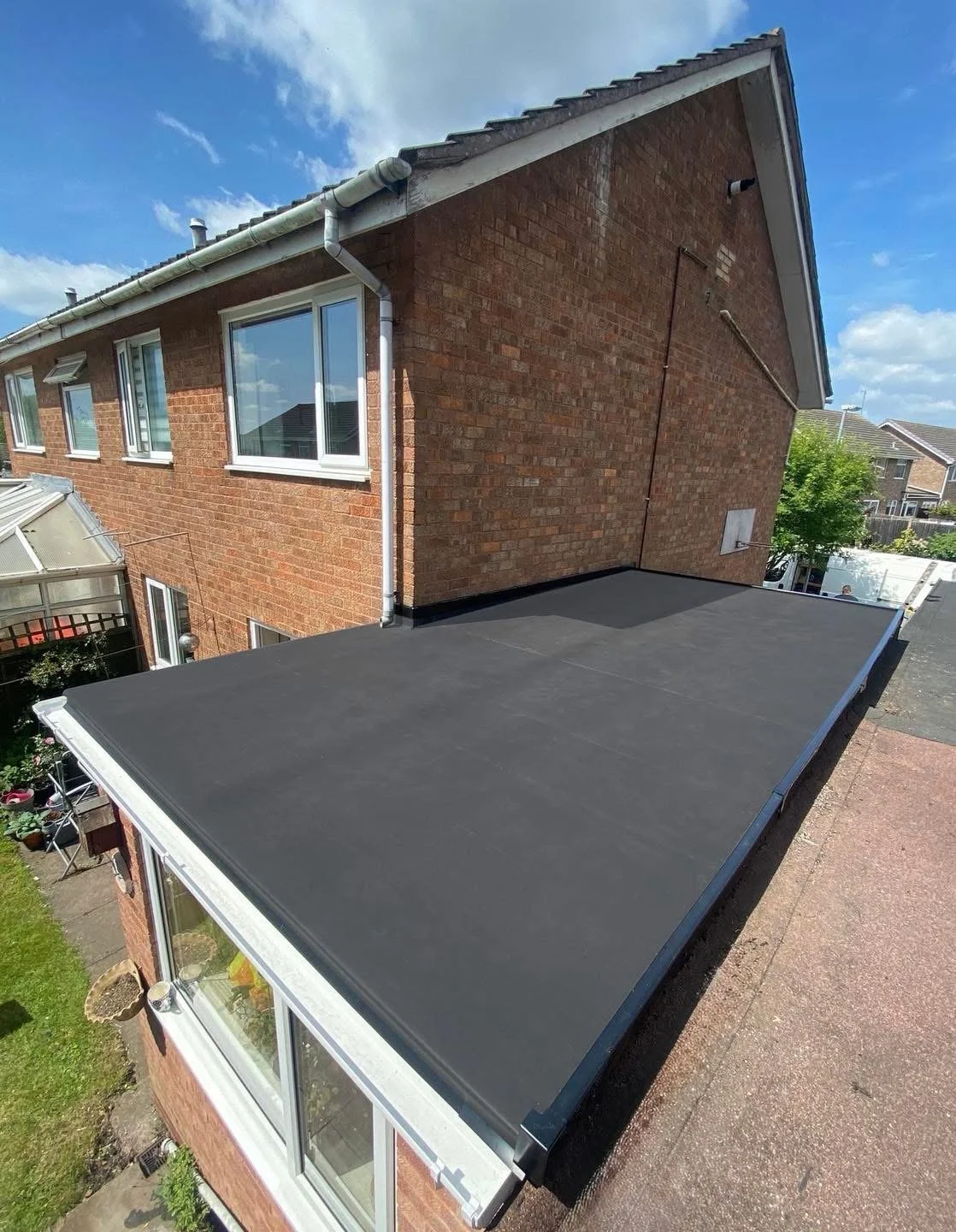 FIRESTONE RUBBER EXTENSION FLAT ROOF REPLACEMENT