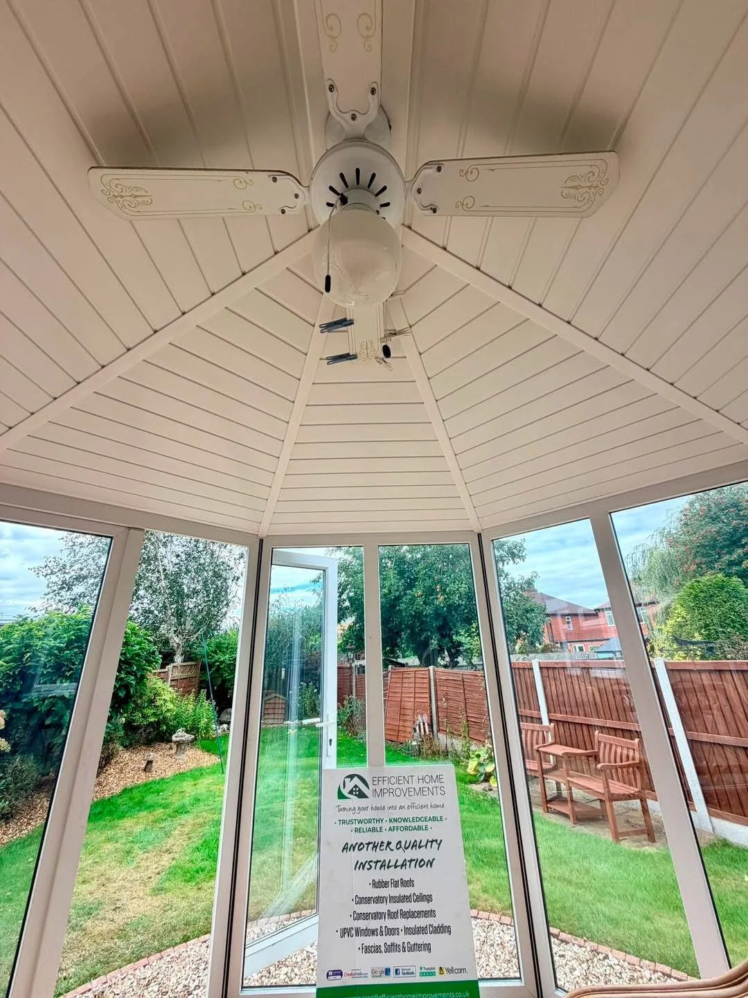 CONSERVATORY INSULATED CEILING INSTALLATION