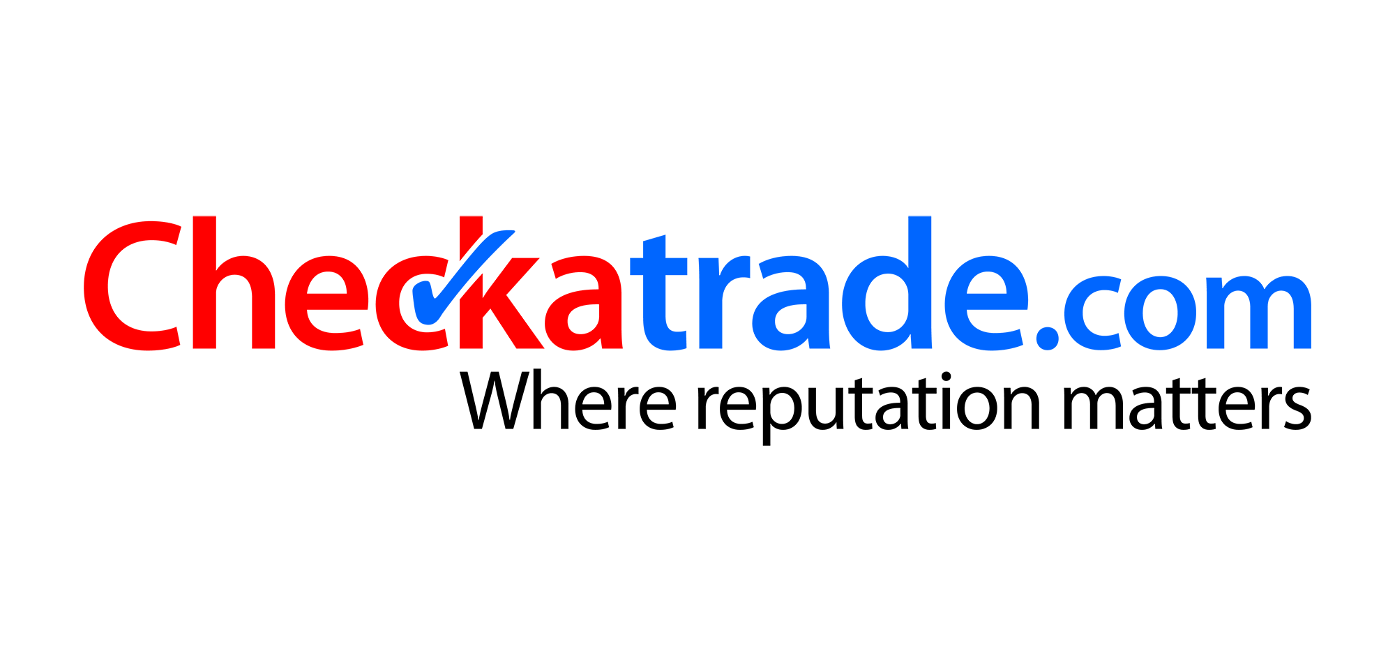 Checkatrade.com logo with slogan 'Where reputation matters'