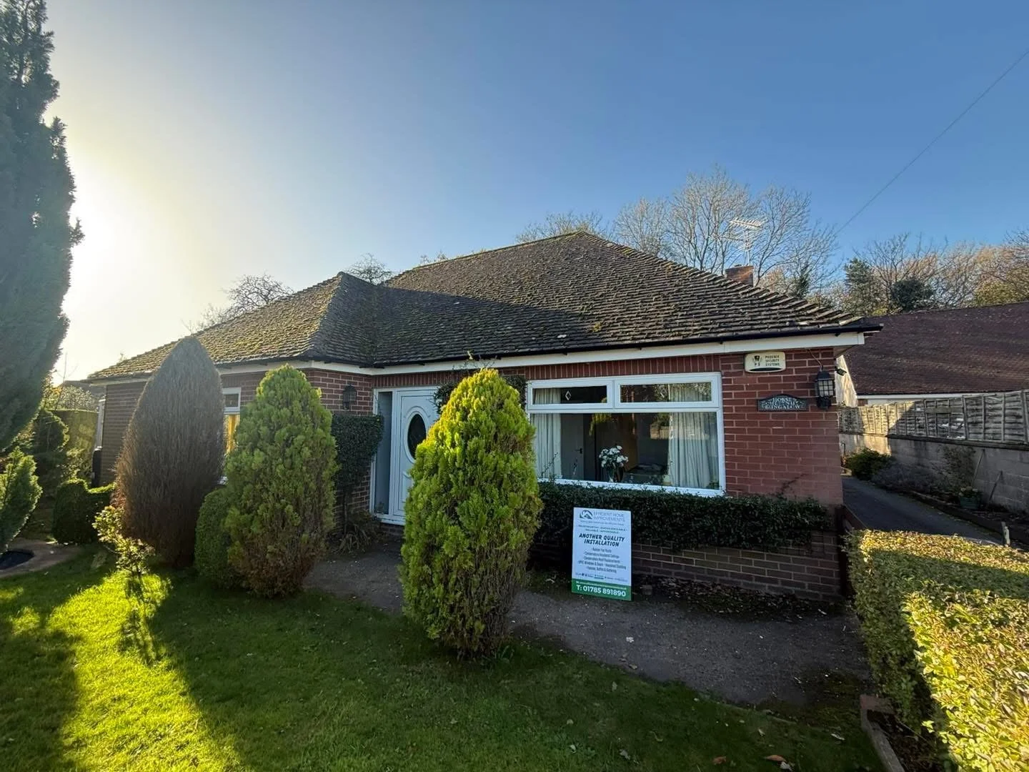 uPVC fascias, soffits, and guttering installation in Hinstock, Shropshire.