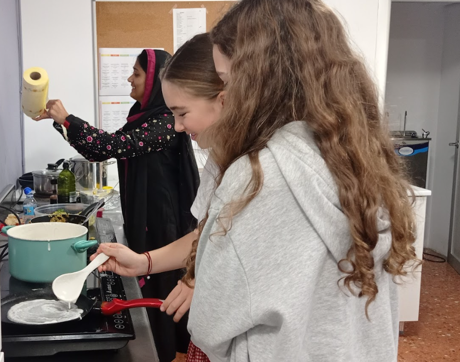  Learning to cook authentic Indian food 