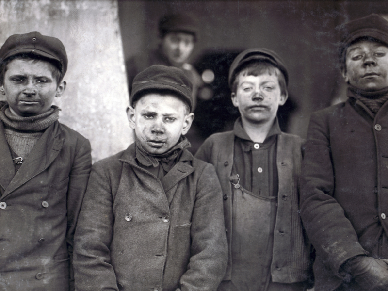  Young boys forced to work as chimney sweeps in the 19th century 