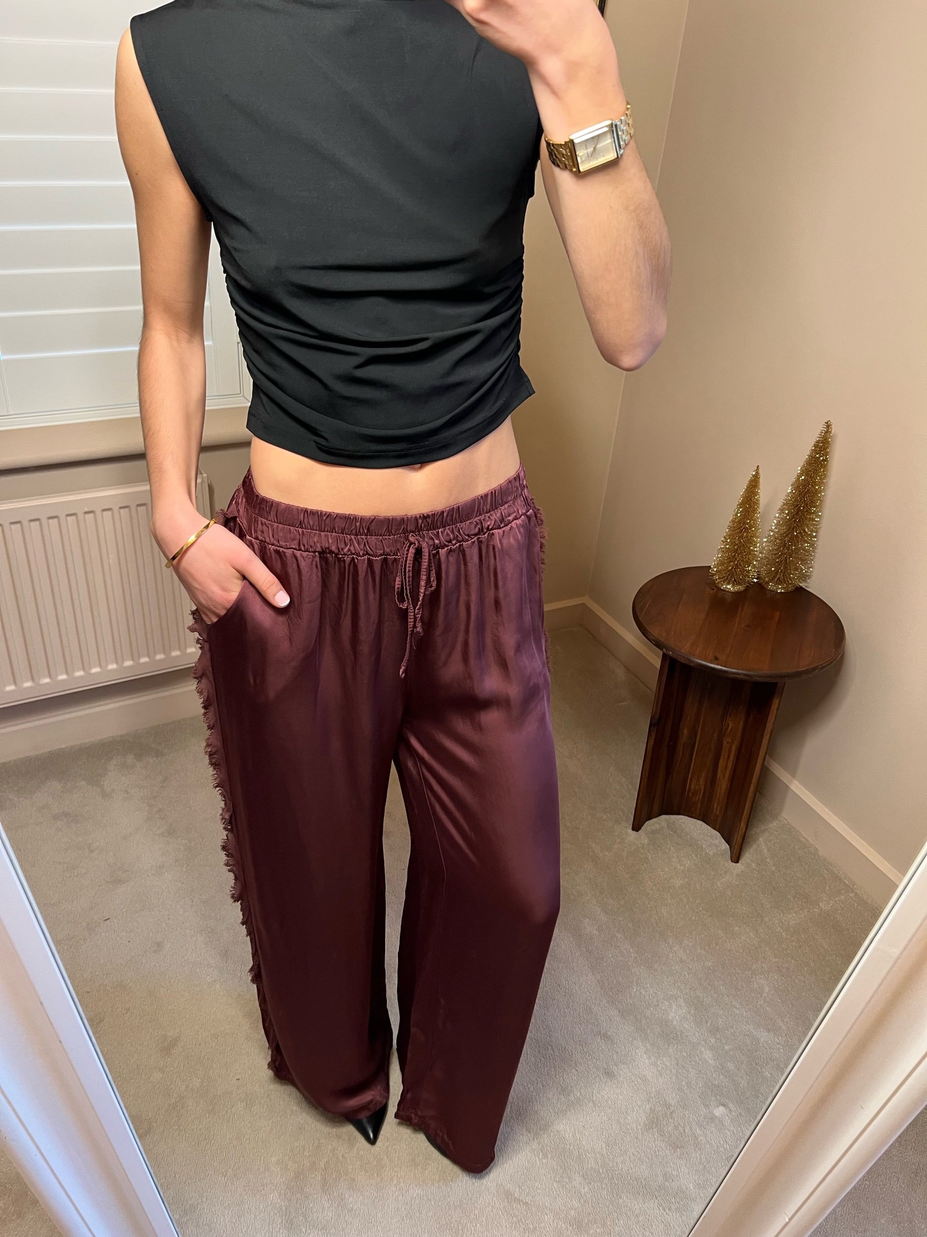 Wine Camille Trouser