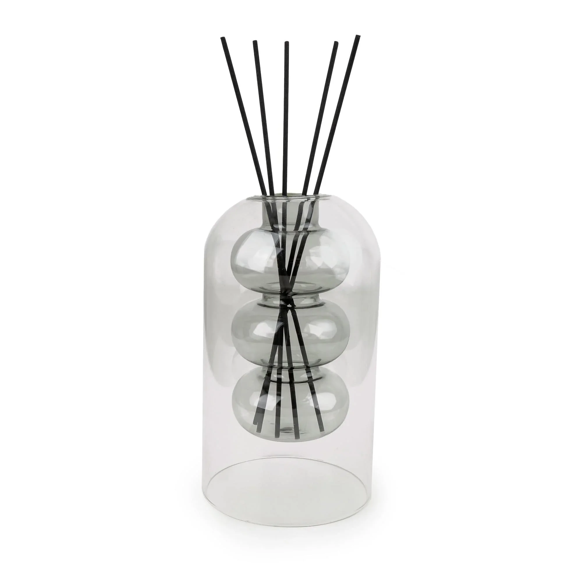 Triple Sphere Glass Diffuser Vase