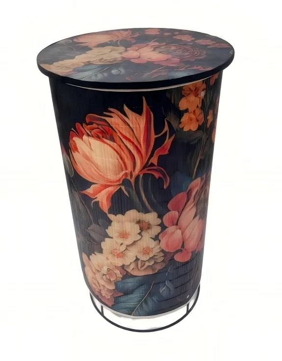 Floral Elegance Side Table