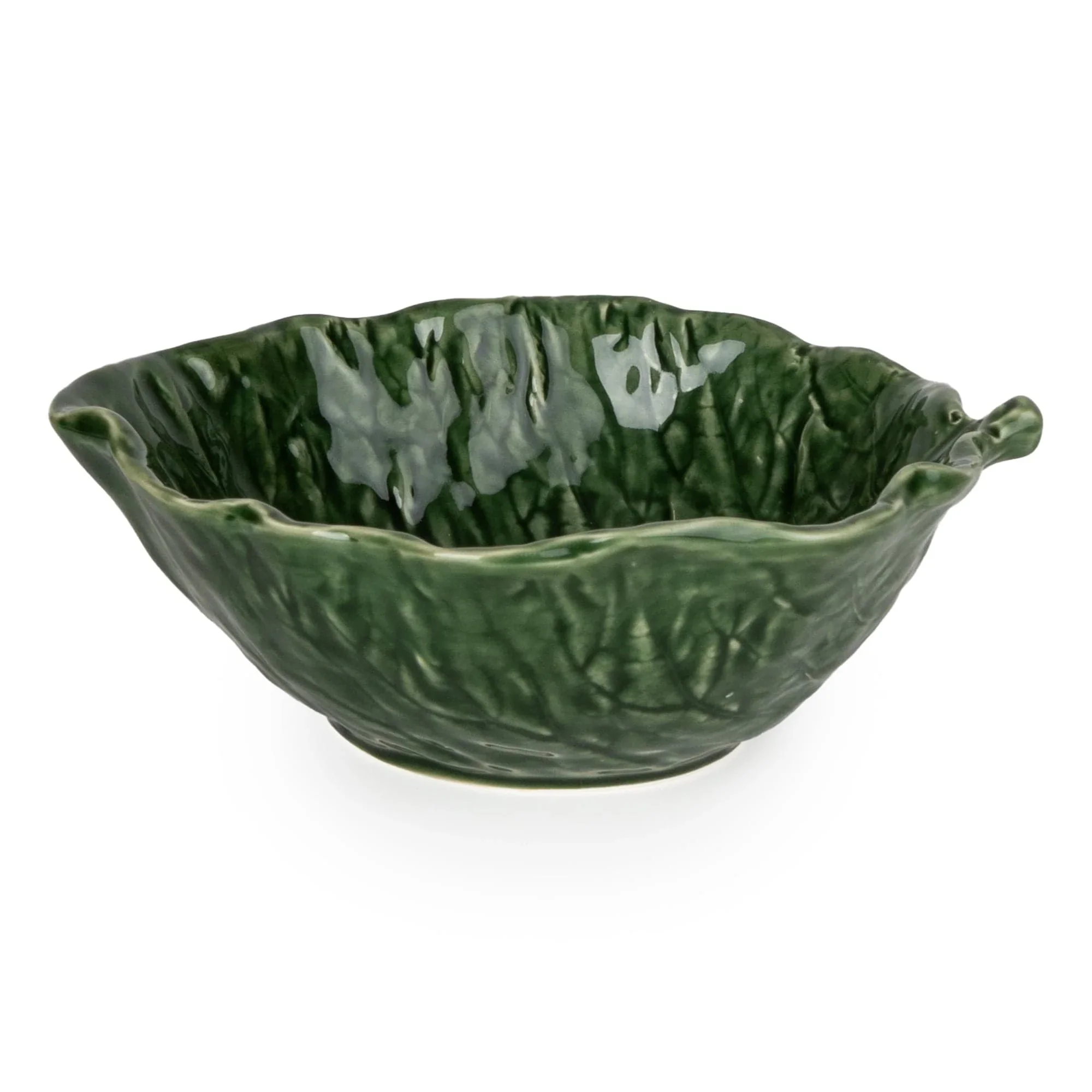 Nature-Inspired Leaf Bowl - 17cm Green