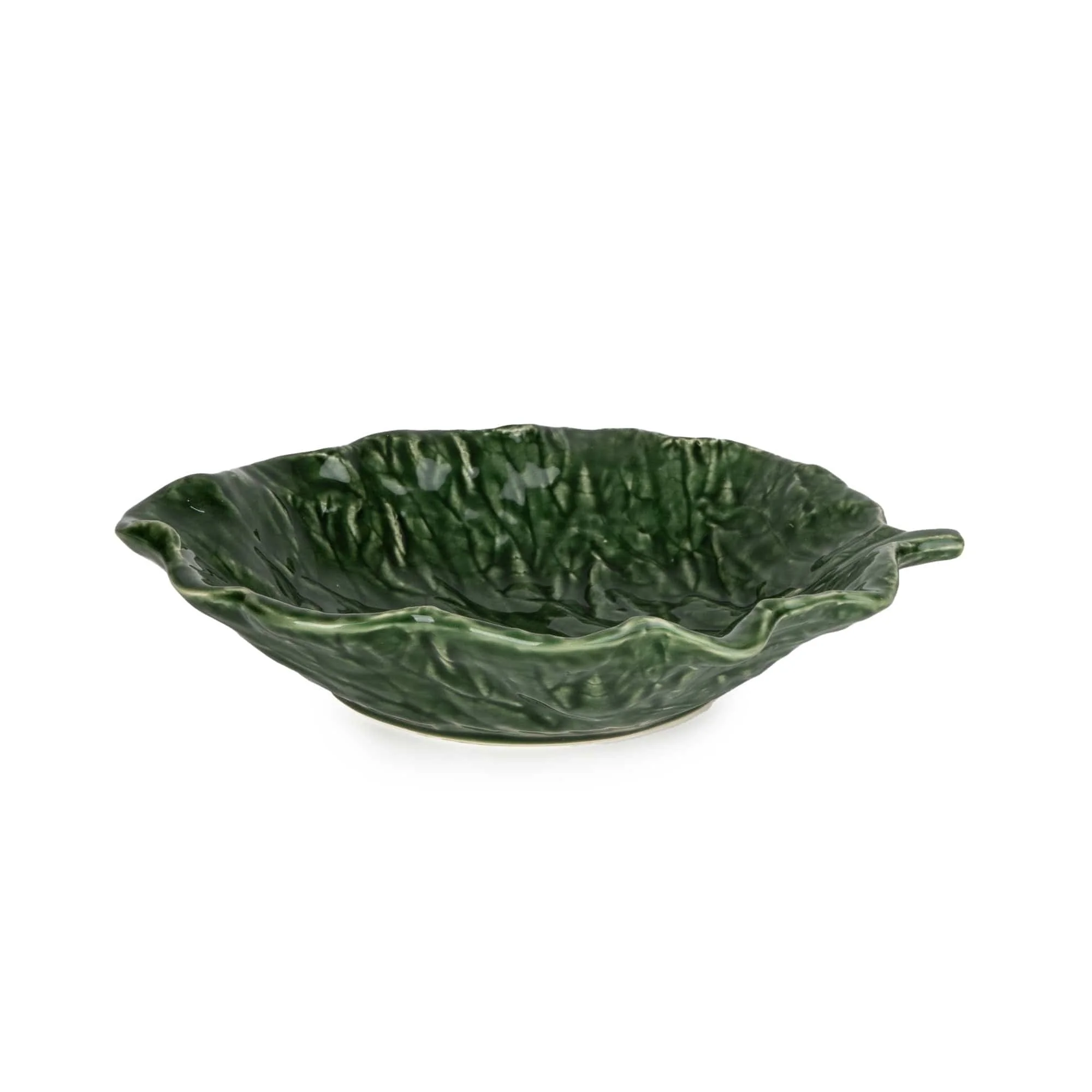 Vibrant Green Leaf Plate
