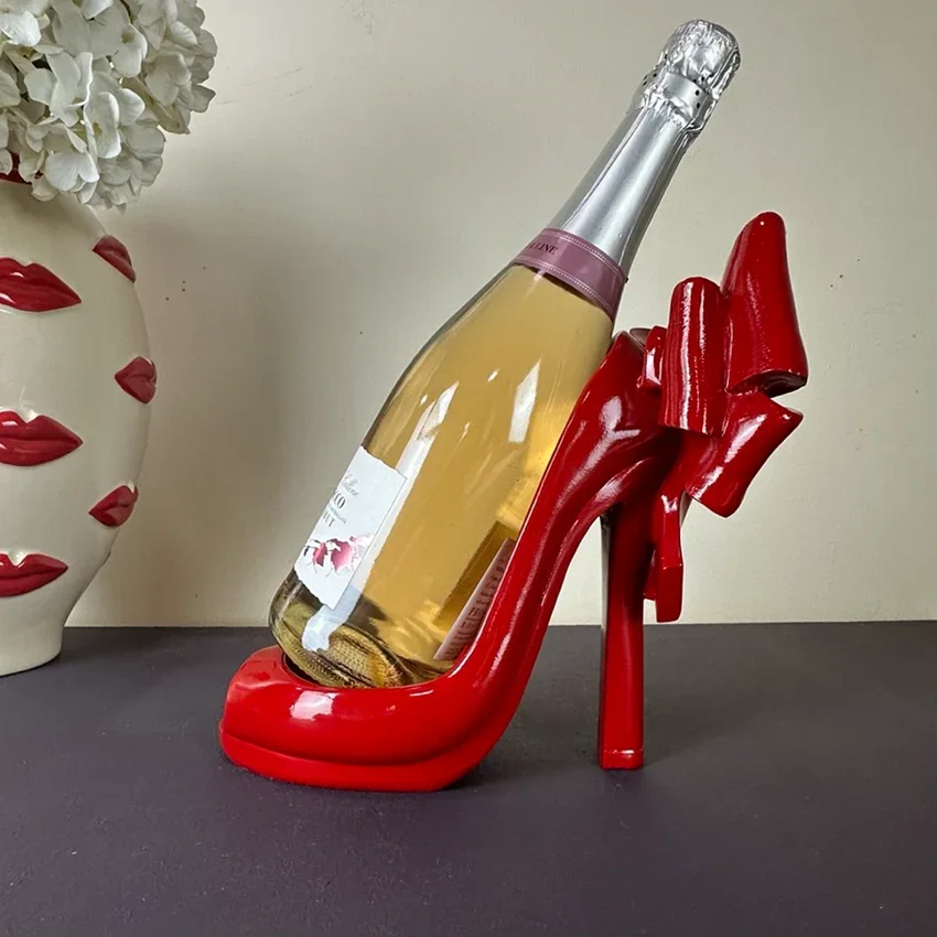Glamour High-Heel Wine Bottle Holder