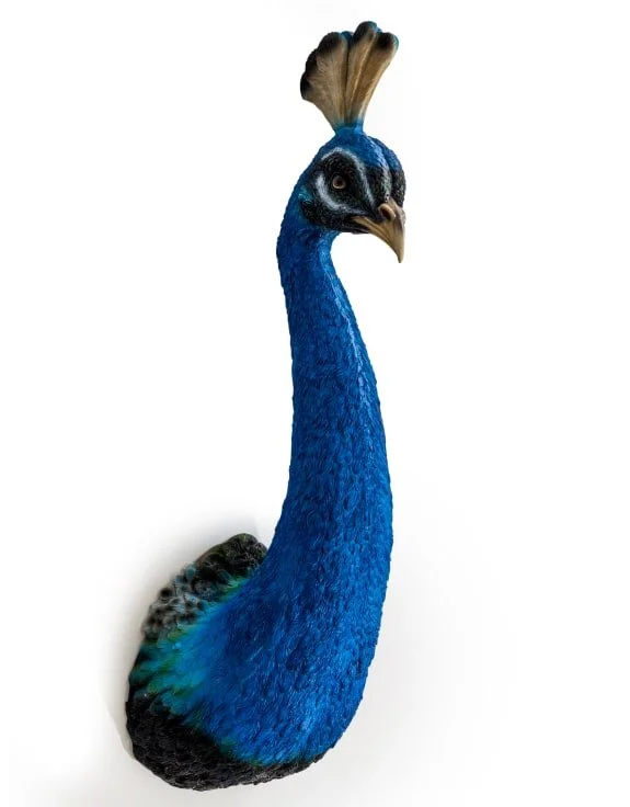 Majestic Peacock Sculpture