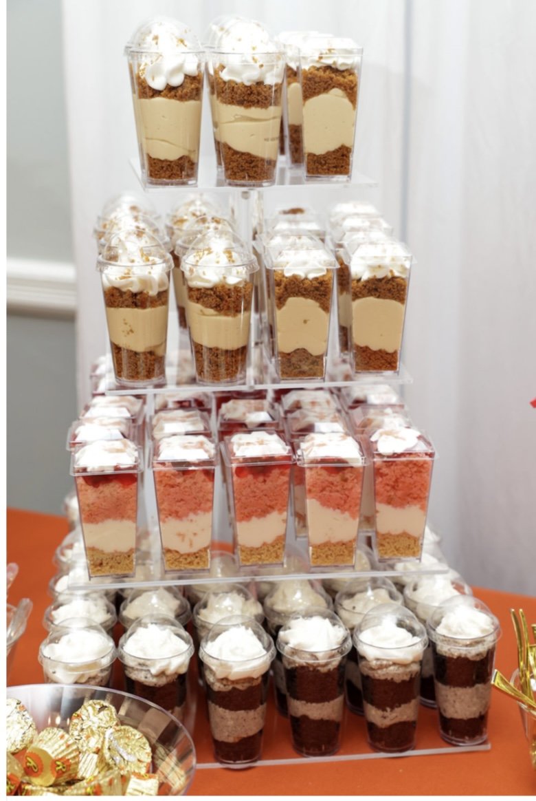 Mini cake & pie dessert cups 3oz