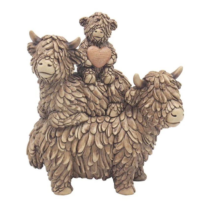 Hughie Highland Cow Family