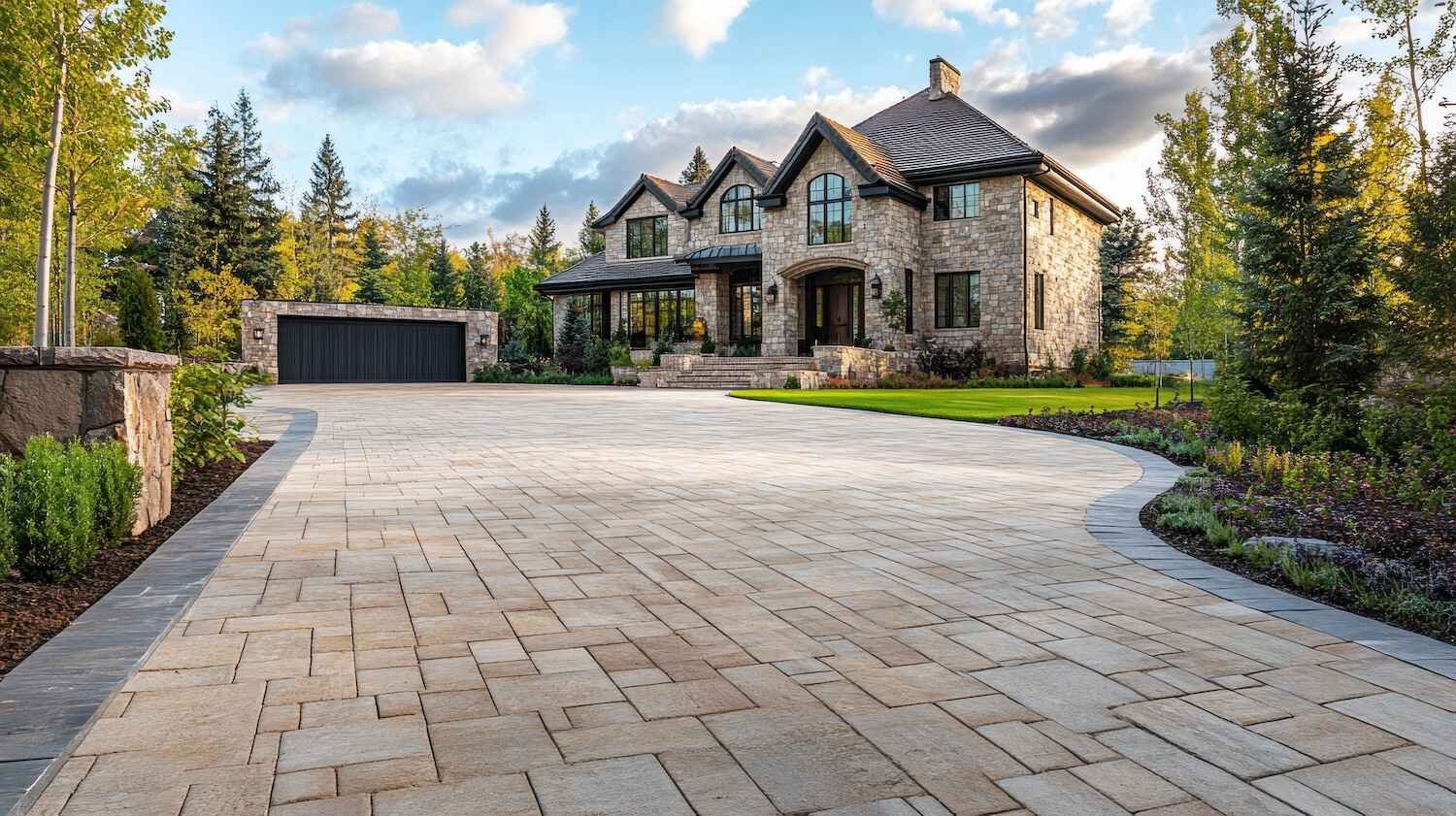 paver driveway installation in southern new hampshire