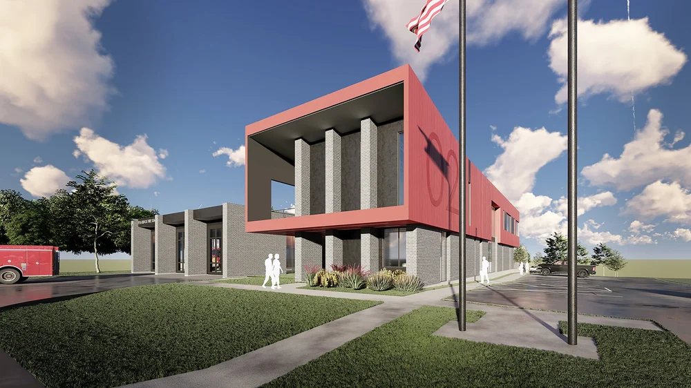 Fire Station Rendering Pea Ridge Fire Station 02 — STOKE Architecture