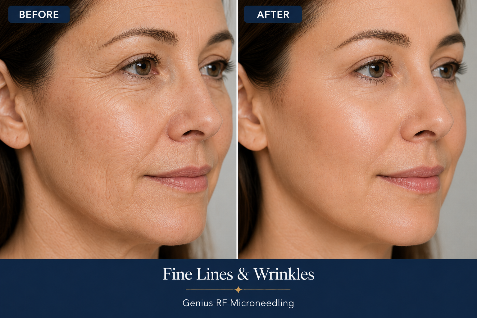 Before and After Result of RF Microneedling Treatment