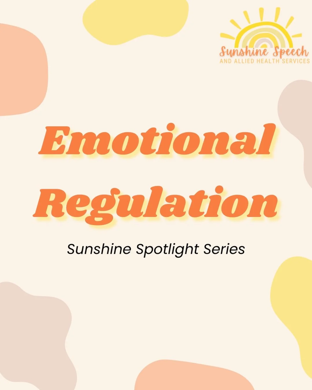 ☀️ Sunshine Spotlight: Emotional Regulation

Big feelings aren&rsquo;t something to &ldquo;fix&rdquo;- they&rsquo;re often the nervous system communicating a need.

Emotional regulation isn&rsquo;t about staying calm all the time. It&rsquo;s about fe