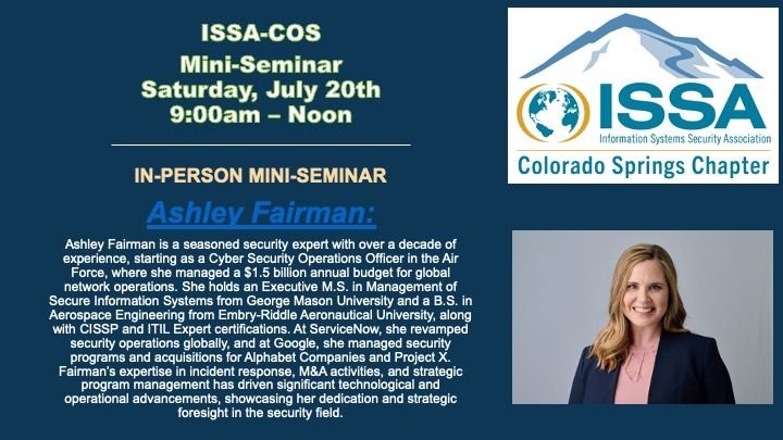 ISSA COS Tabletop Exercise