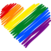 Heart symbol for LGBTQ+ pride