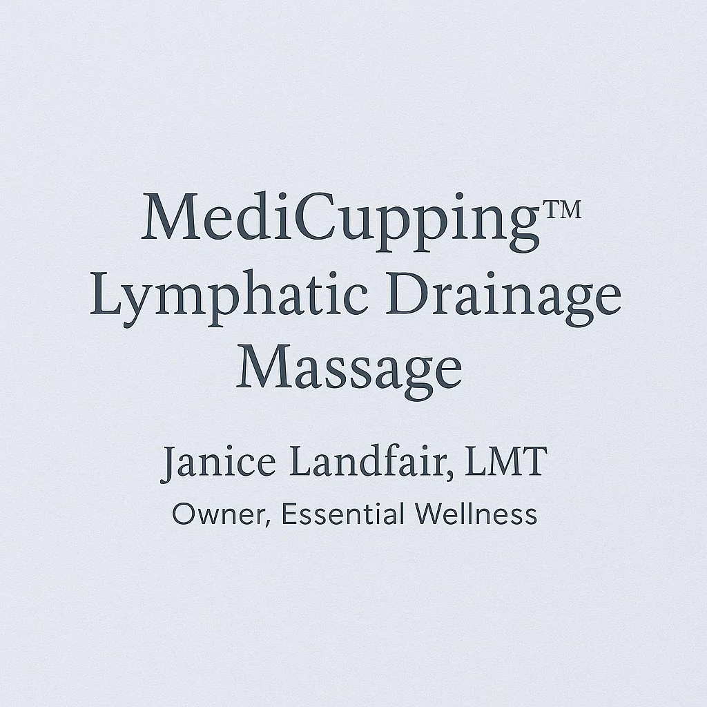 MediCupping&trade; Lymphatic Drainage Massage offers a gentle, mindful approach to supporting your body&rsquo;s natural detoxification and rejuvenation. Using light vacuum cups, this technique encourages lymphatic flow, softens tissue tension, and he