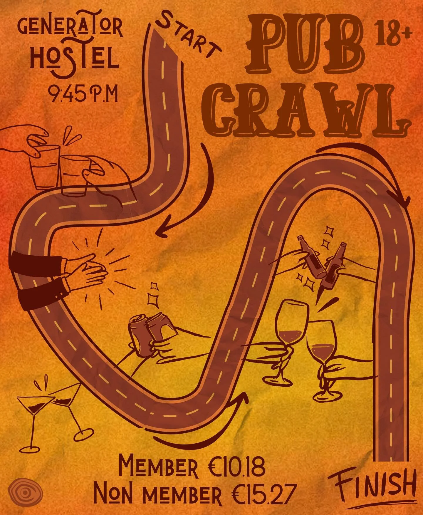 NS cancellations, tram diversions, and bus delays - clearly, Amsterdam wants you to walk&hellip; between pubs!🍻👁️

📅 Friday, January 16
🎟️ &euro;10.18 members | &euro;15.27 non-members [link in bio]
📍 Meeting point: Generator Hostel at 21:45
🔞 