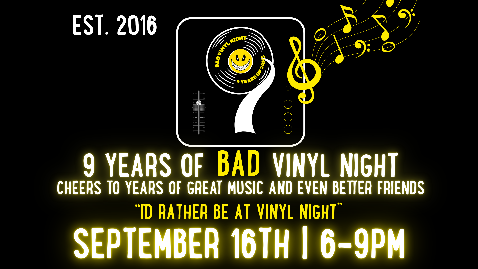 BAD Vinyl Night 9th Anniversary