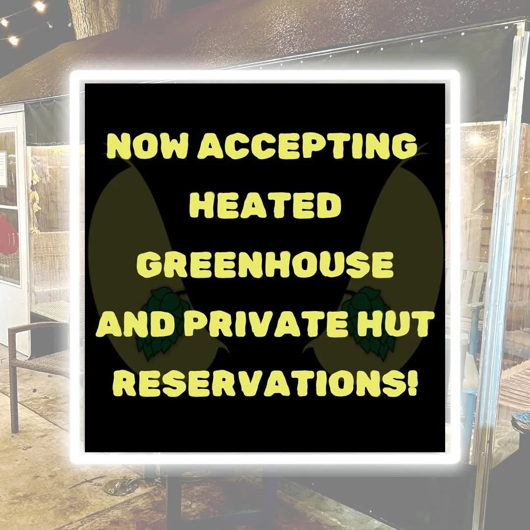 Wanna enjoy the BAD outdoors despite the chill? We've got you covered - our heated hut and greenhouse are now open and available for reservations or walk in seating! Head over to our link-tree (in bio) to snag your spot for your next holiday party, o