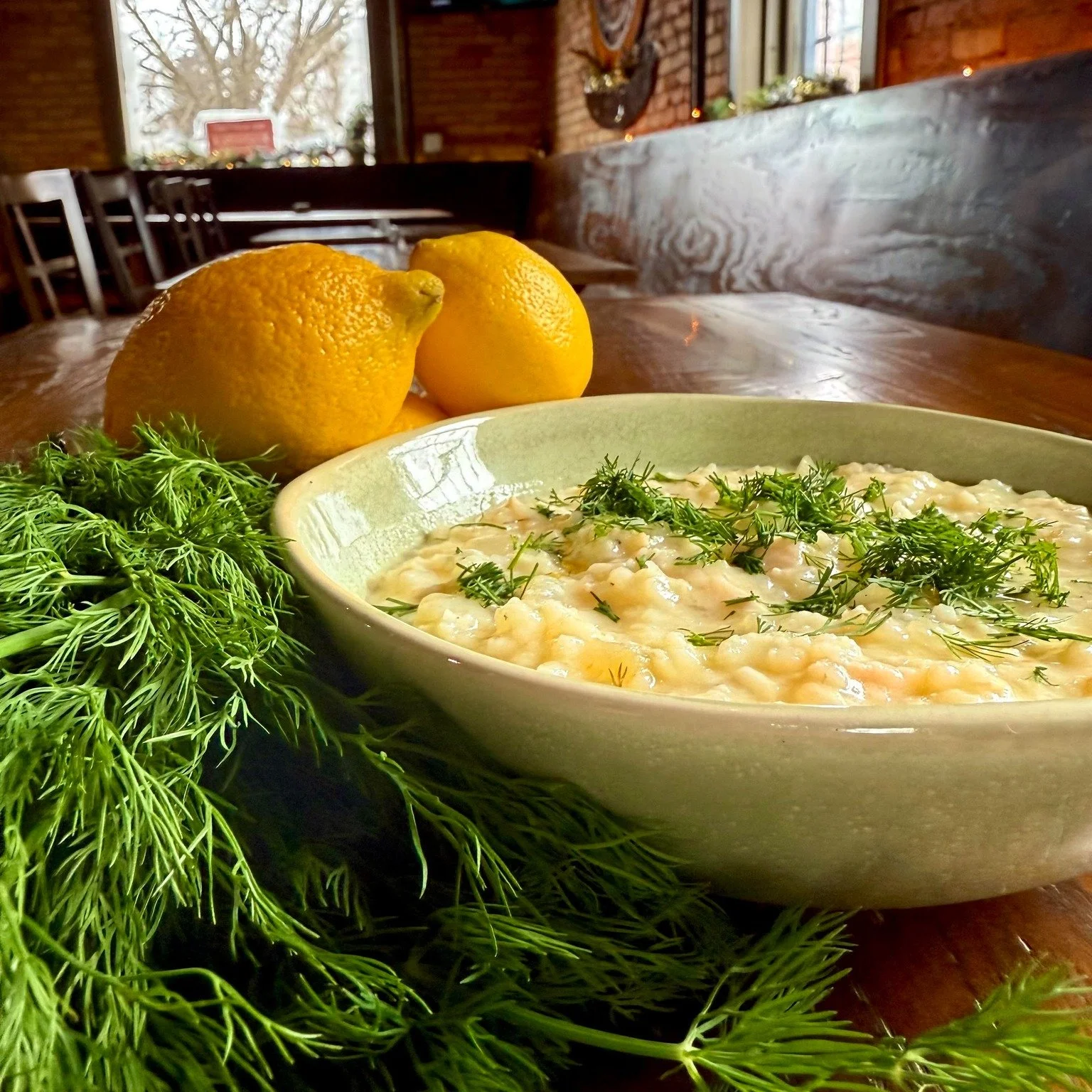 Fresh out the pot, Lemon Chicken Rice soup is back on the menu! This hearty and refreshing soup is full of lemony goodness, chicken, rice, and dill, and is sure to brighten up even the moodiest "winter" day. 

Check out our full menu and up