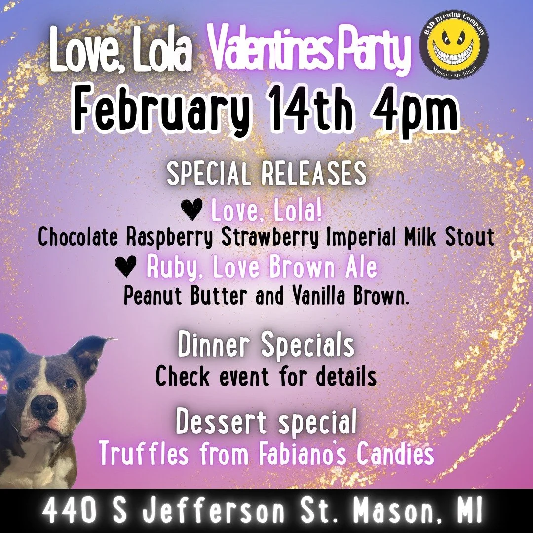 We're celebrating love in the only way we know how! Join us 𝙎𝙖𝙩𝙪𝙧𝙙𝙖𝙮, 𝙁𝙚𝙗𝙧𝙪𝙖𝙧𝙮 14𝙩𝙝 𝙨𝙩𝙖𝙧𝙩𝙞𝙣𝙜 𝙖𝙩 4𝙥𝙢 for a delectable dinner and dessert special, incredible drinks, and the best romantic vibes around. ❤️

Check the event 