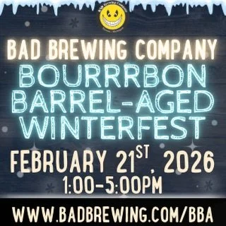 We&rsquo;re only a month away from our 9th Annual 𝑩𝒐𝒖𝒓𝒓𝒓𝒃𝒐𝒏 𝑩𝒂𝒓𝒓𝒆𝒍-𝑨𝒈𝒆𝒅 𝑾𝒊𝒏𝒕𝒆𝒓𝒇𝒆𝒔𝒕!

Join us 𝗙𝗲𝗯𝗿𝘂𝗮𝗿𝘆 𝟮𝟭𝘀𝘁 | 𝟭&ndash;𝟱𝗽𝗺 for big, bold barrel-aged beers built for slow sipping in winter time. Limited relea