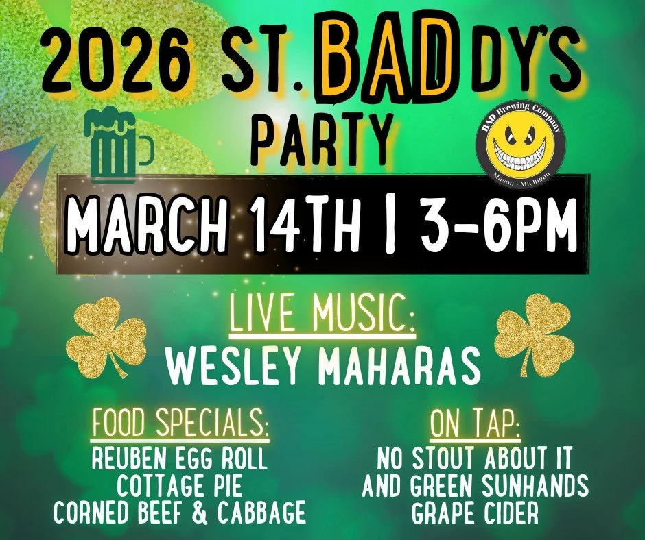 Come on and get lucky with us on 𝗦𝗮𝘁𝘂𝗿𝗱𝗮𝘆, 𝗠𝗮𝗿𝗰𝗵 𝟭𝟰𝘁𝗵 𝗳𝗿𝗼𝗺 𝟯-𝟲𝗽𝗺 for an afternoon full of St. Patrick&rsquo;s Day fun. We&rsquo;ll have live music from Wesley Maharas setting the vibe, hearty Irish food specials to keep you f