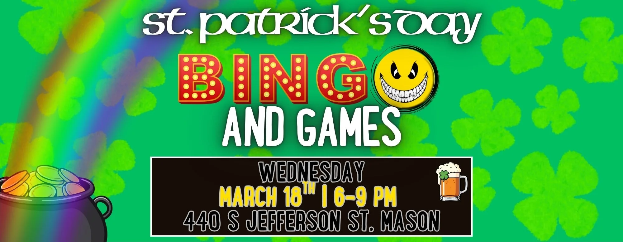 St. Patty's Day BINGO and Games