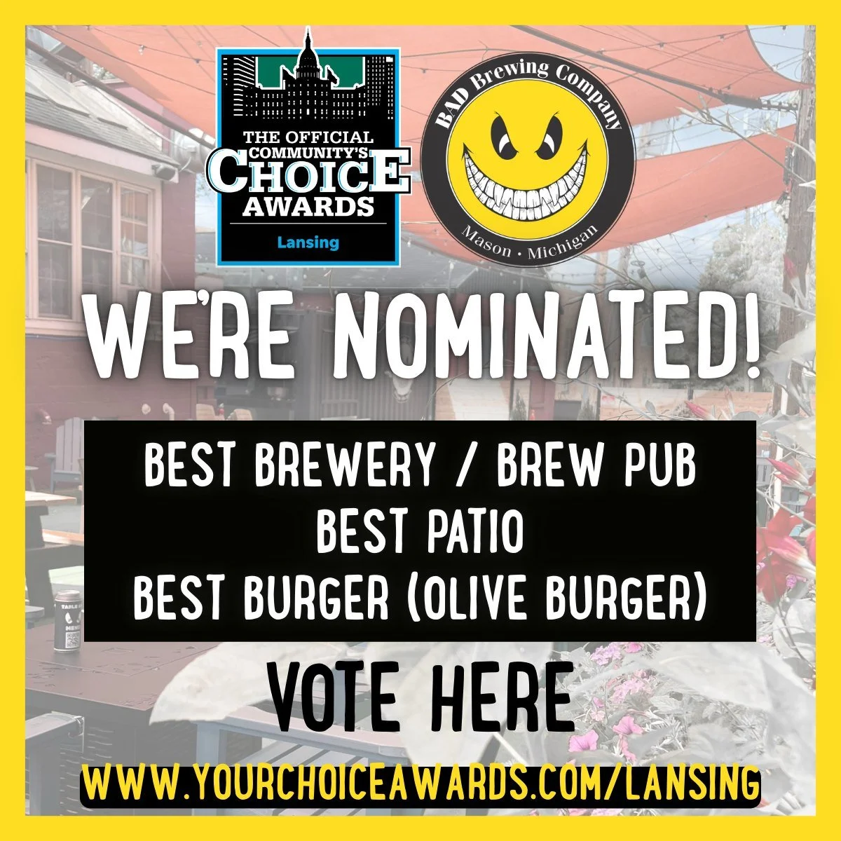 The nomination round for the Lansing State Journal's 2026 Community's Choice Awards has begun! If you would like to help us get to the next round, you can nominate us by heading to https://yourchoiceawards.com/lansing/ or click the link in our link-t