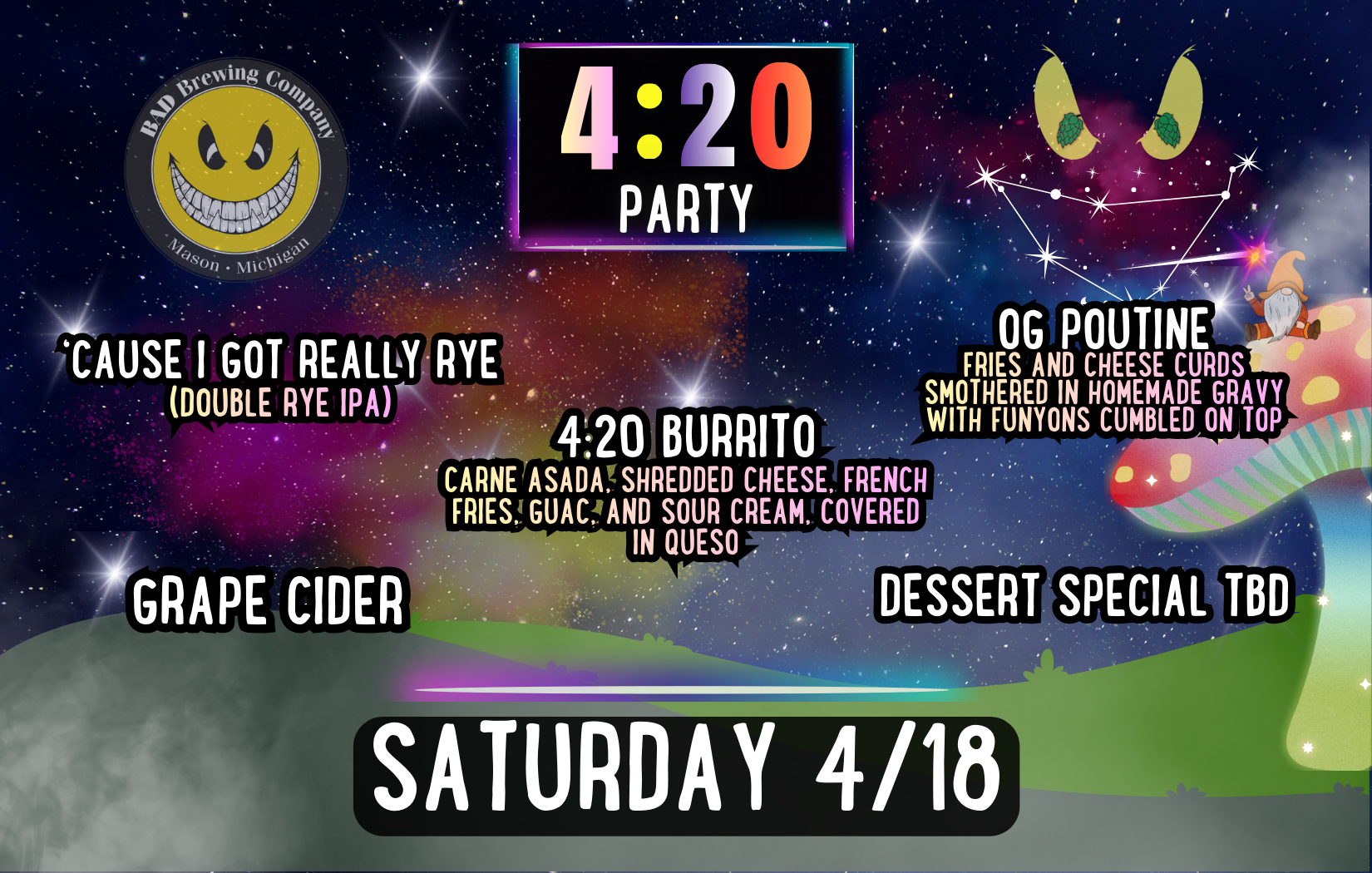 BAD 4:20 Party