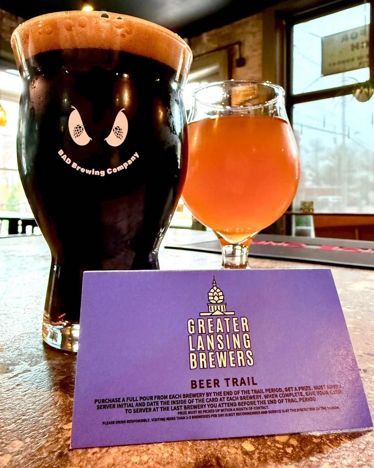 There are only 4 days left to complete the Greater Lansing Brewers Winter Beer Trail! Stop by from now through Sunday to finish your cards and turn them in to receive the highly coveted beer trail scarf. Just hand your finished trail card to the bart