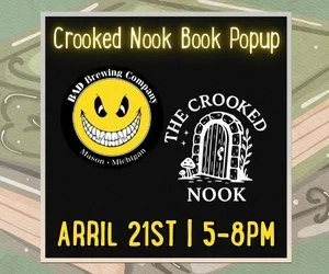 Are you itching for a new book to read? The Crooked Nook Bookstore is stopping by on April 21st from 5-8pm to satisfy all your book cravings. From fantasy to thriller, they have everything you could possibly ask for! As a roaming bookstore that makes