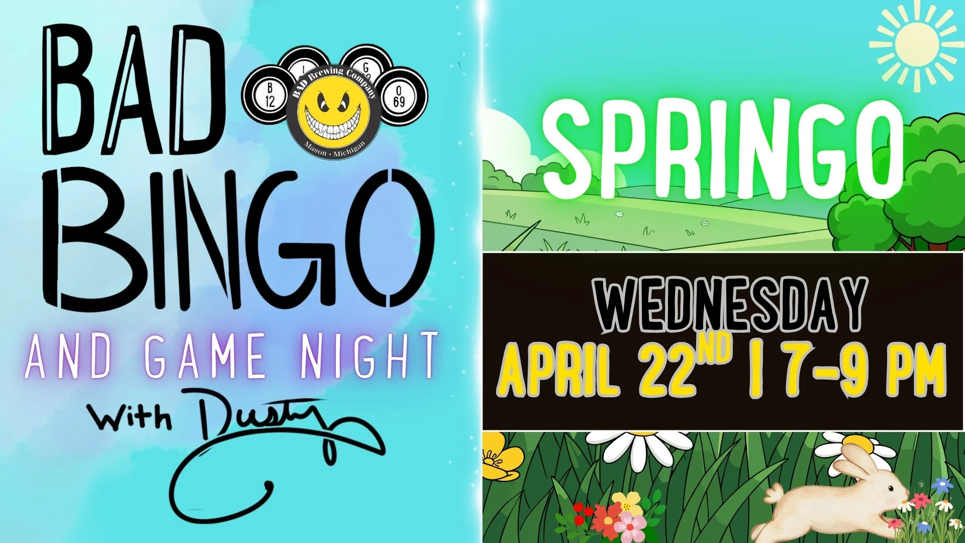 Springo BINGO and Games with Dusty