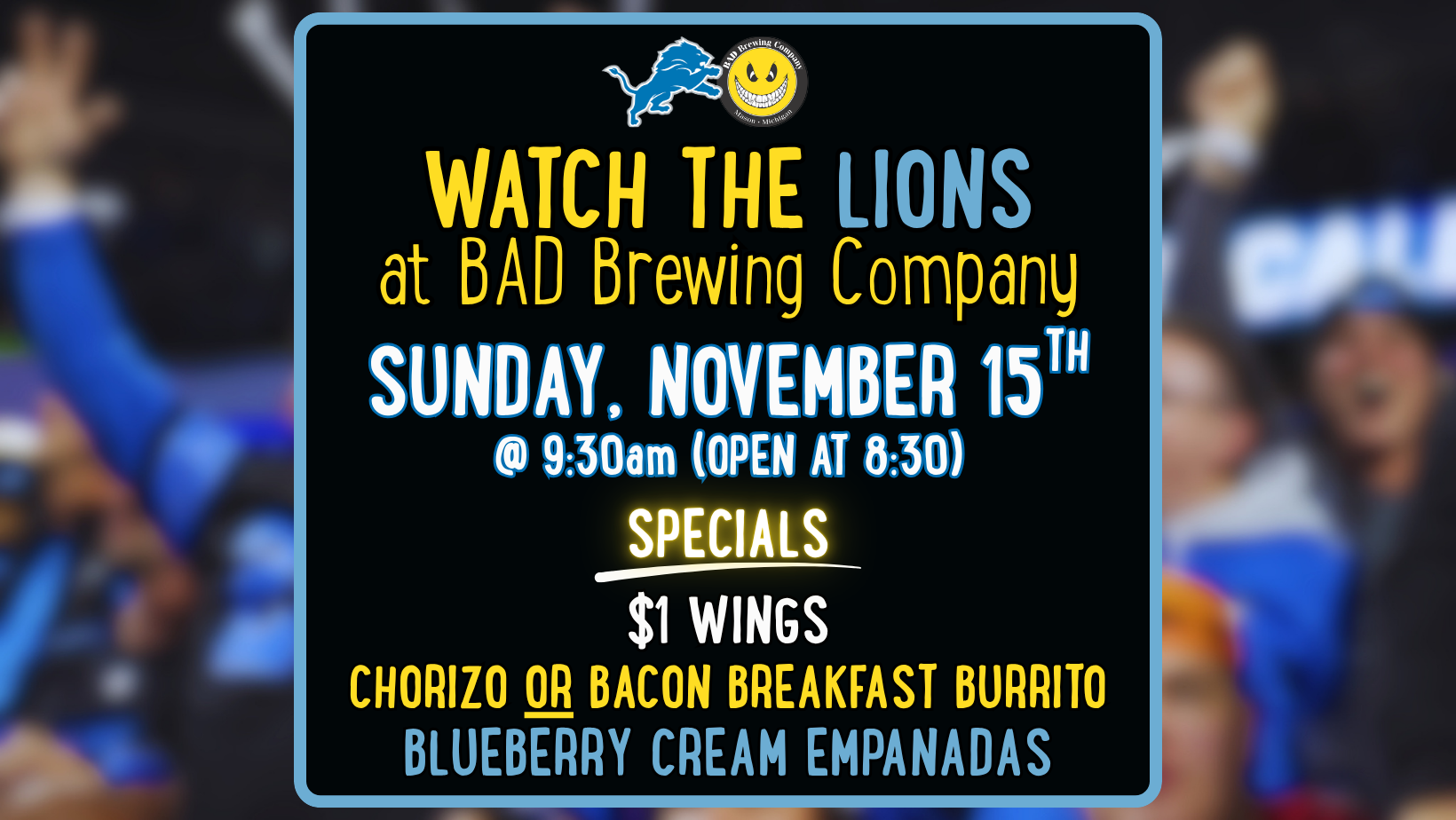 Lions vs. Patriots in Munich @ 9:30am