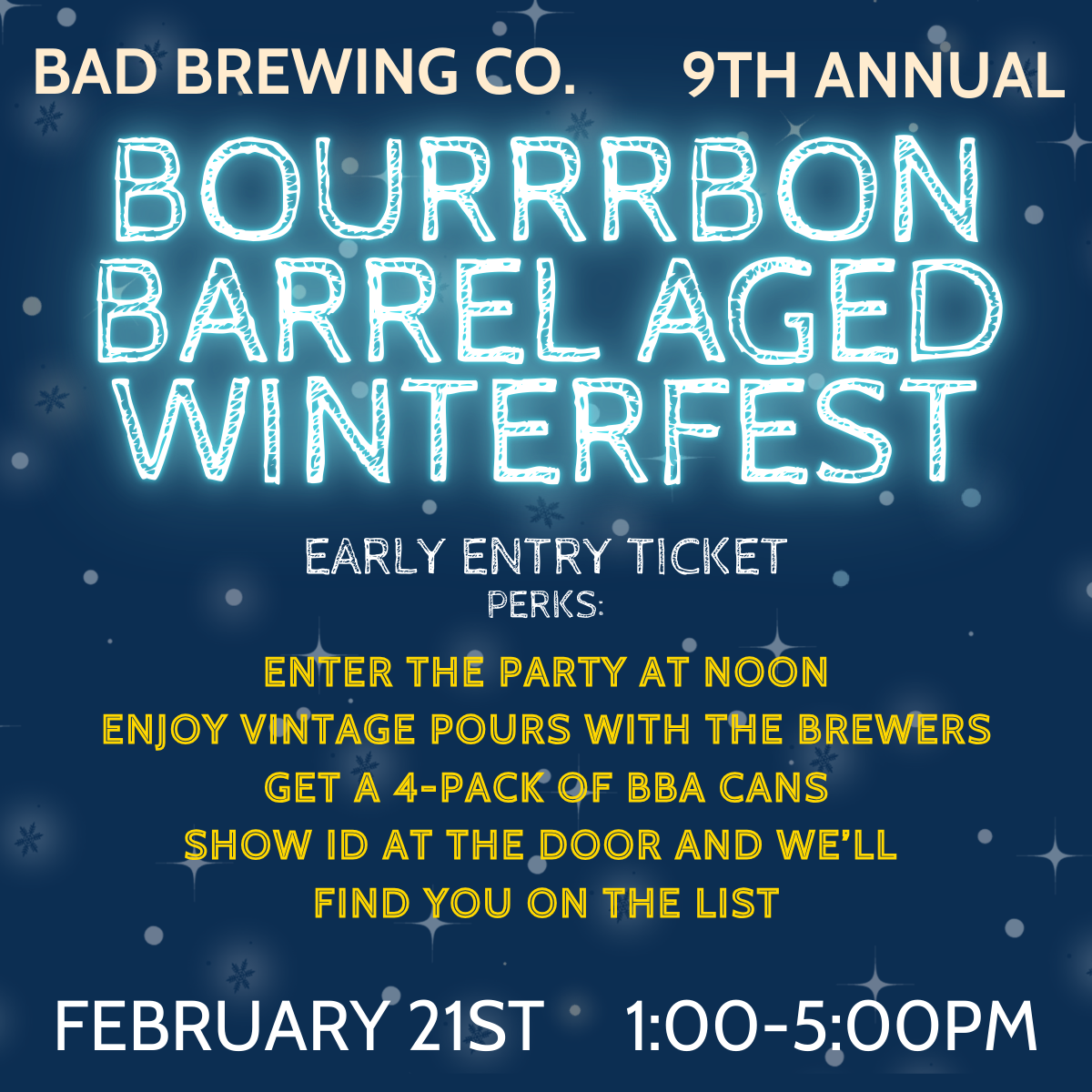 2026 BBA Winterfest Early Entry Ticket