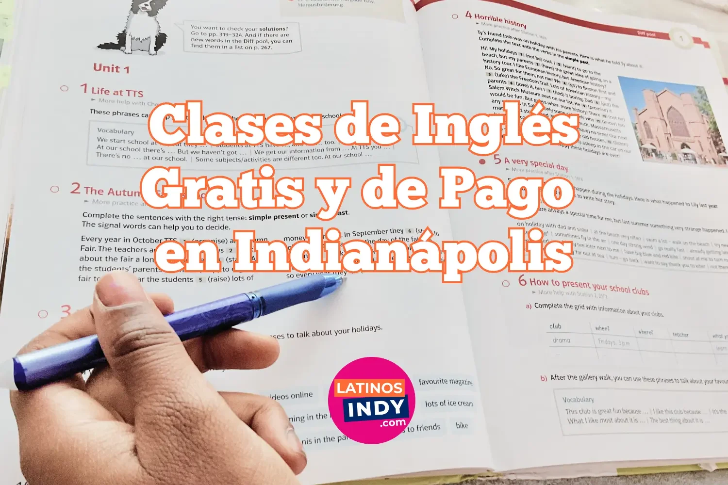 Clases de Inglés Gratis y de Pago en Indianápolis