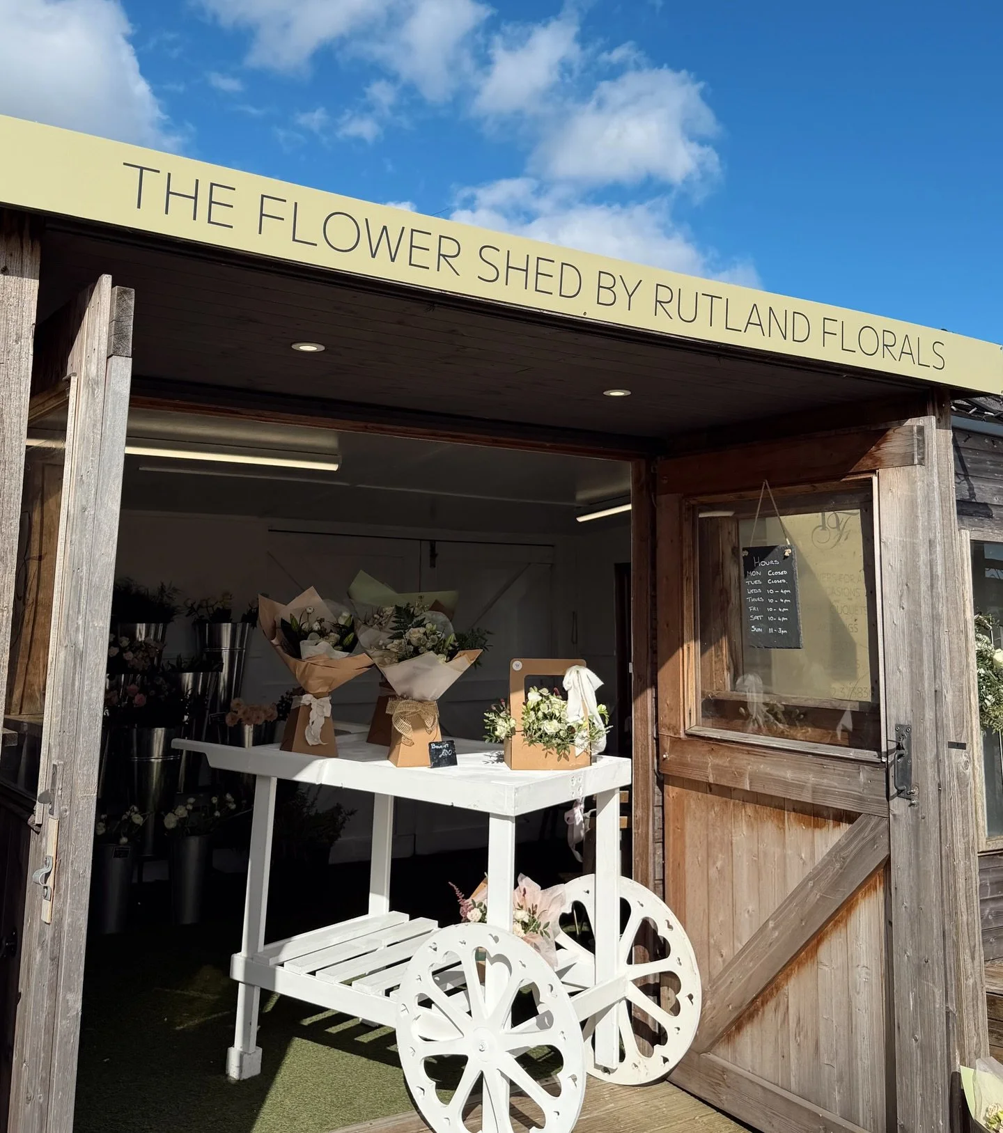 A lovely new addition to Rutland - The Flower Shed by @rutlandflorals 🌷✨ @theflowershedbyrutlandflorals 

Nestled within Rutland Garden Village in Ashwell, just on the outskirts of Oakham📍 @thevillagerutland 

This rustic little shed has been trans