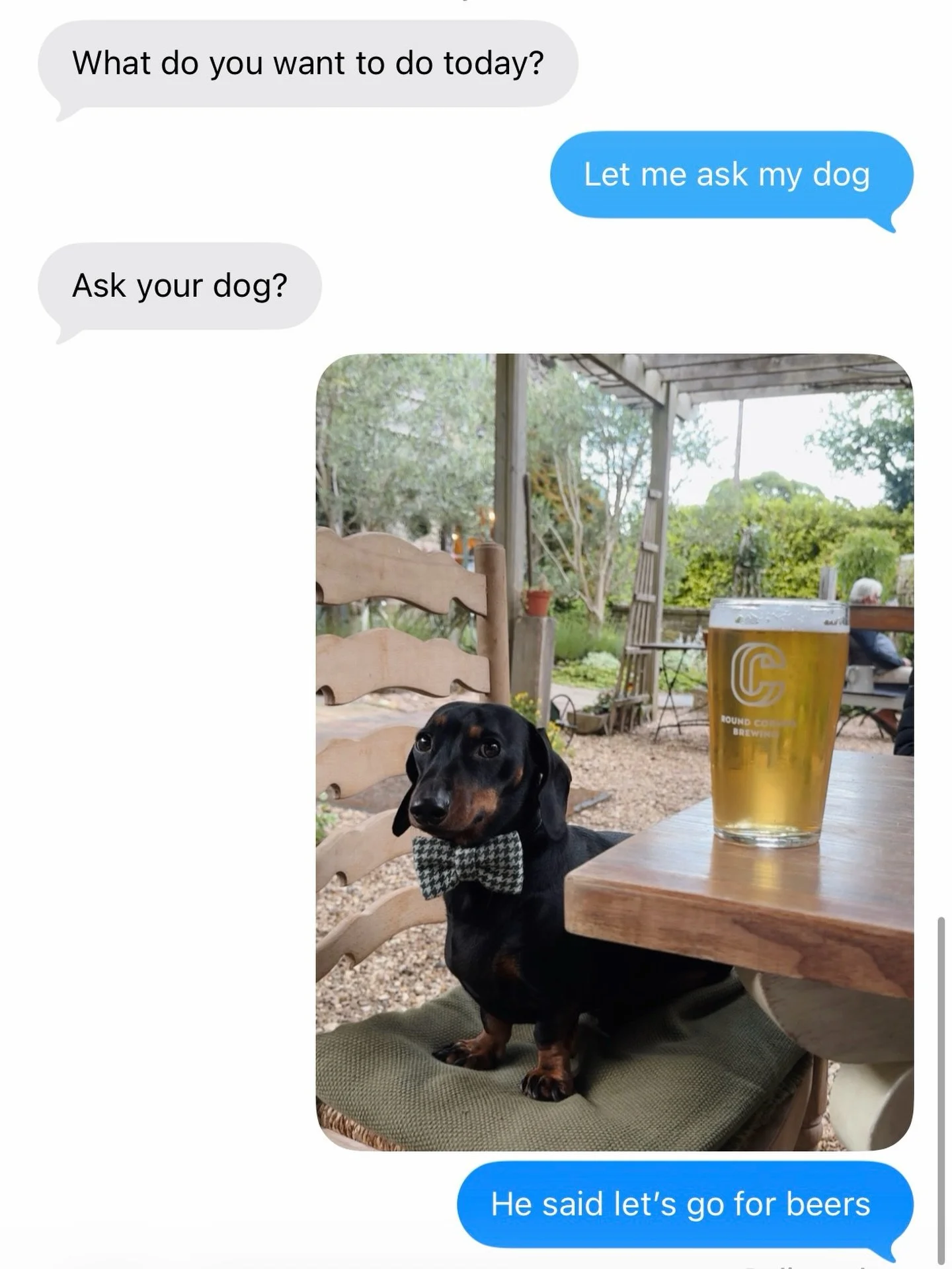 Eric is ready for beer garden season 🍻🌞