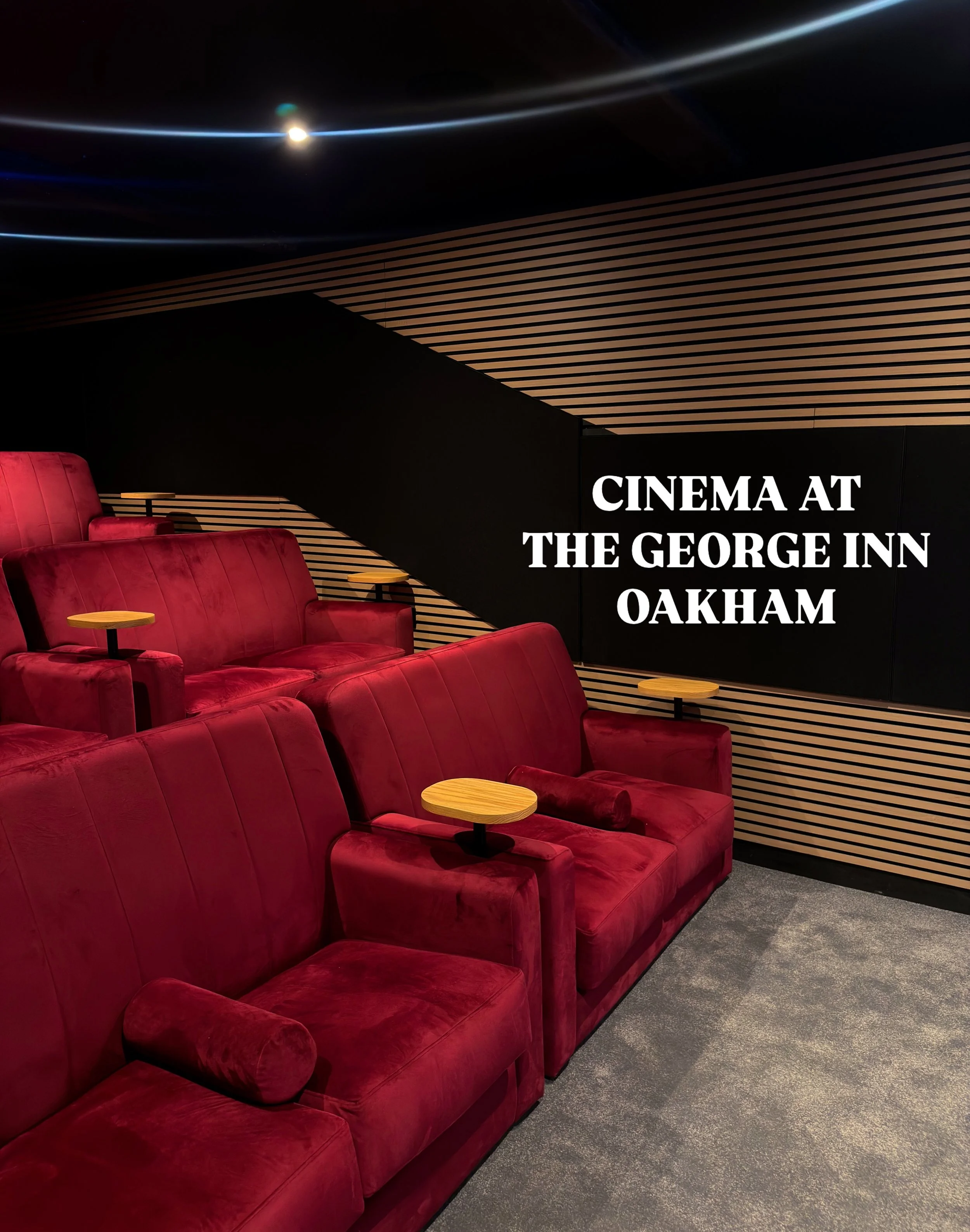 A fab new addition to Oakham 🎬✨

Tucked away at @thegeorgeinnoakham is a brand-new, boutique cinema 🎞️🍿 with just 12 luxurious seats, it&rsquo;s a much more intimate and relaxed experience than a larger cinema - perfect for date nights, or a trip 