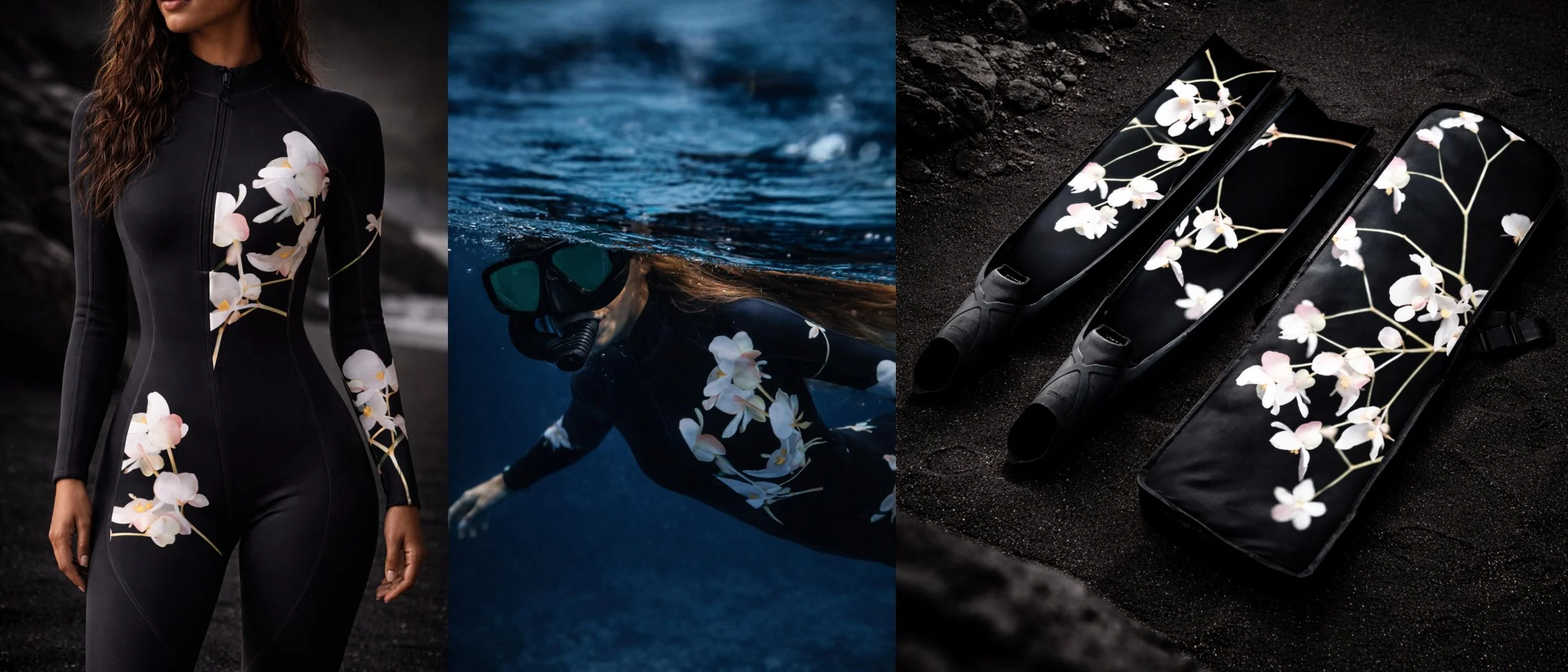 ✦ Delicate Beauty Freediving Fins: Movement in Its Softest Form