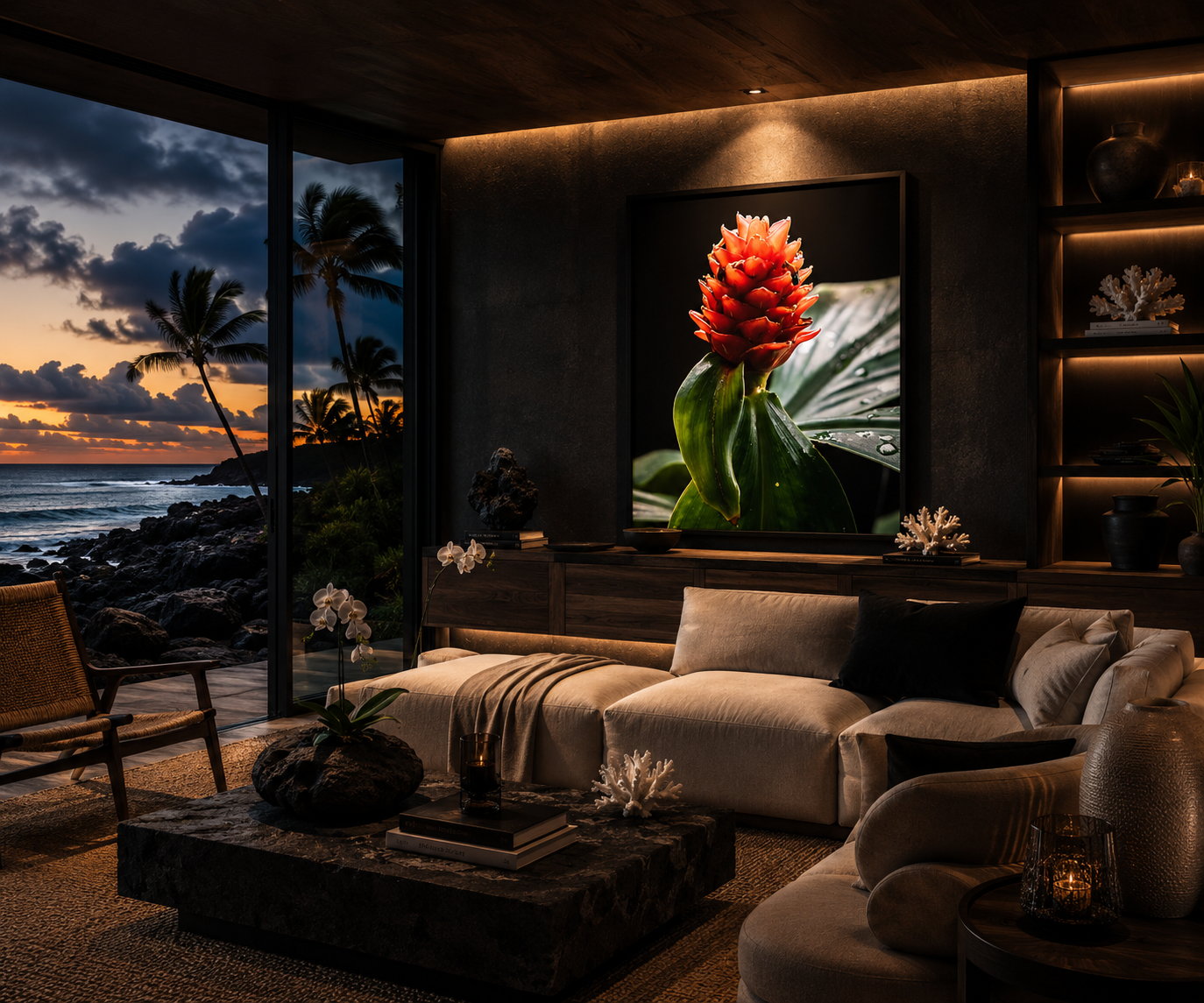 Why Dark Floral Art Is Replacing Generic Coastal Décor