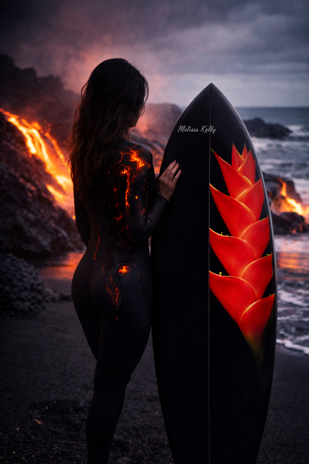 Pele's Fire ~ Custom Limited Edition Surfboard