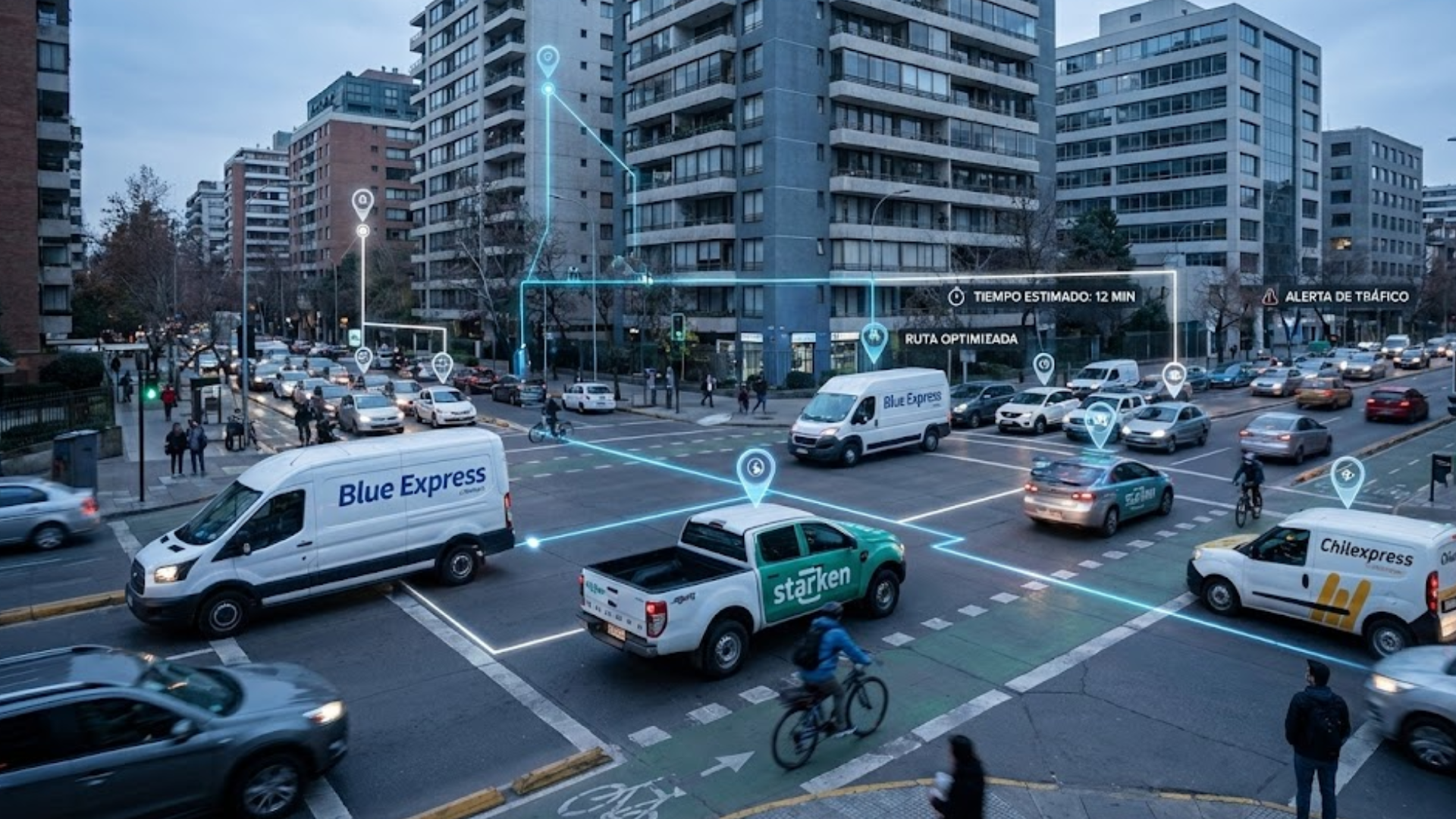 Flotas GPS Chile: Control y eficiencia en la última milla